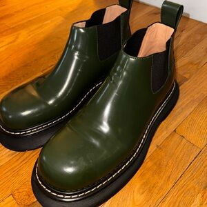 Bottega Veneta Swell Chelsea Ankle Boot 'Bottle Green